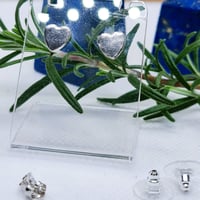 Image 1 of Silver Heart Studs (SJ068)