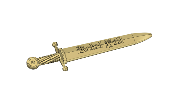 Image of REBEL YELL SWORD PRE ORDER - GOLD