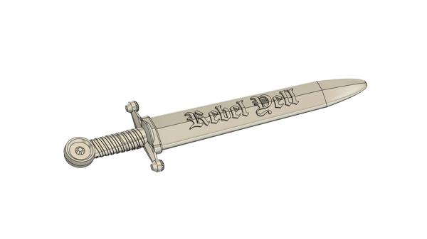 Image of REBEL YELL SWORD PRE ORDER - SILVER