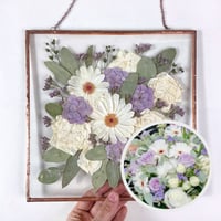 Image 3 of Square frame - Wedding Bouquet Preserved 
