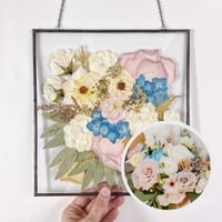 Image 1 of Square frame - Wedding Bouquet Preserved 