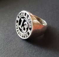 Image 2 of BLACK AND WHITE SUPPORTER 13 RING