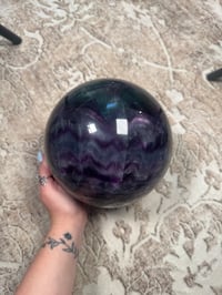 Image 15 of XXL 20LB RAINBOW FLUORITE SPHERE -CHINA- B