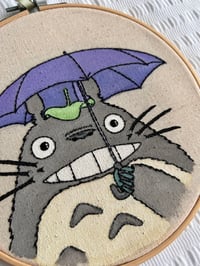 Image 2 of 8” totoro embroidery hoop