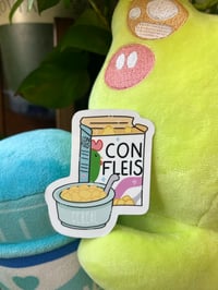 Image 3 of Con Fleis Quote Spanish Sticker 