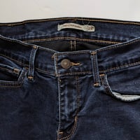 Image 3 of Levi's 710 Dark Wash Women's Super Skinny Jeans