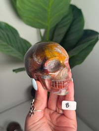 Image 2 of CHOOSE YOUR OWN PINK SEA JASPER SKULL -MADAGASCAR-