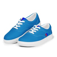 Image 1 of Men’s Sámi Flag Canvas Shoes Blue