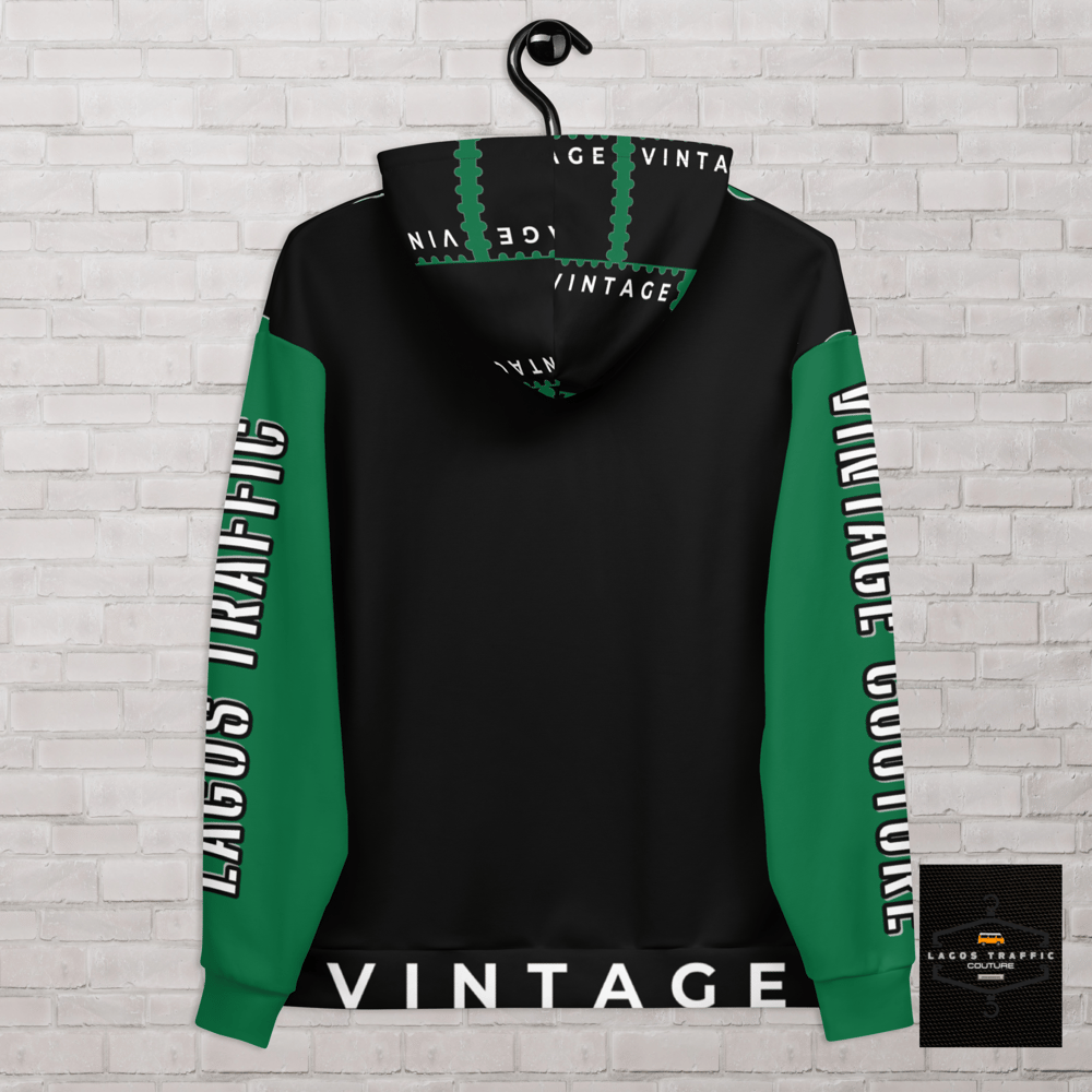 LTC AFROBEATS VINTAGE COUTURE HOODIES (GRN/ BLK)