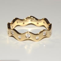 Image 2 of Sparkling Wave Band Ring