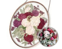 Image 1 of Oval frame - Wedding Bouquet Preserved