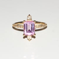 Image 1 of Sparkling Pink Topaz Ring