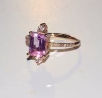 Image 3 of Sparkling Pink Topaz Ring