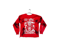 Image 2 of Sade Adu Akira kanji art dept east aurora tomcats custom made screen red/white sweatshirt