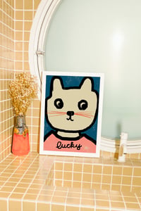 Image 1 of Poster - lucky cat