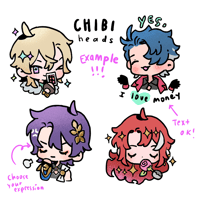 Image 2 of 🌼Custom Chibi Sticker Pack🌼
