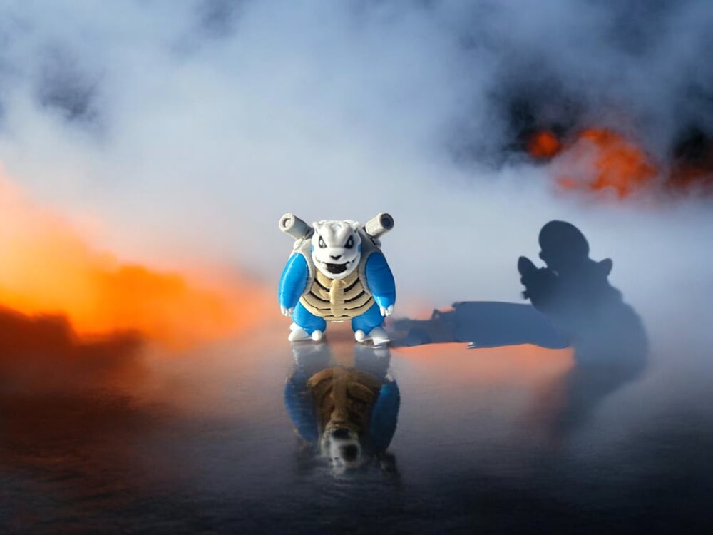 Image of Halloween Blastoise skeleton Costume Figurine Type - Durable and Eco-Friendly trinket charm - 3D ...