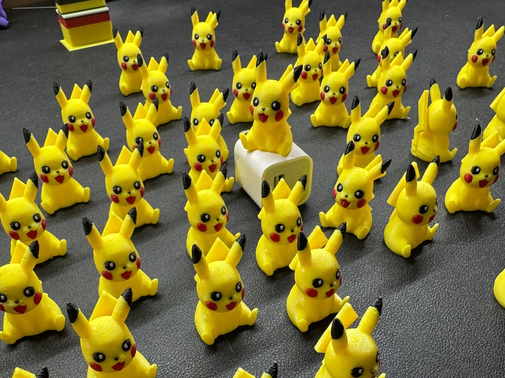 Image of Pikachu Figurine - Pokémon, Electric Type - Durable and Eco-Friendly 3D printed