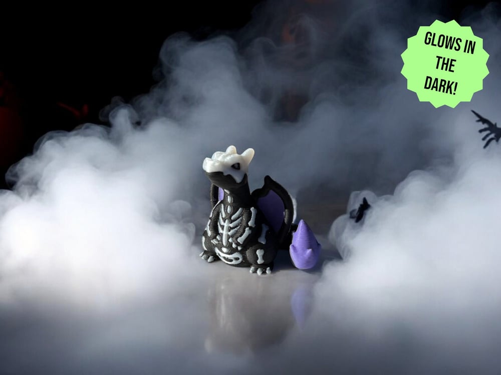 Image of Halloween Dark Charizard skeleton Costume Figurine GLOW IN DARK -  fire  Type - Durable and Eco-F...