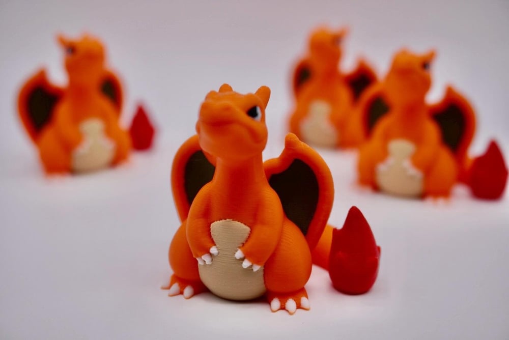 Image of Charizard Fire Minifigure 3D printed (Mini - 1 Inch) Pokemon Collectible charmander charmeleon fi...