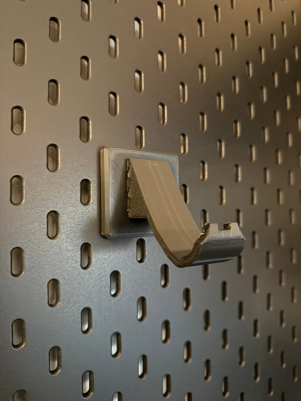 Image of PS5 Controller Holder for IKEA SKÅDIS Pegboard – Gaming Accessory Mount 3D Printed