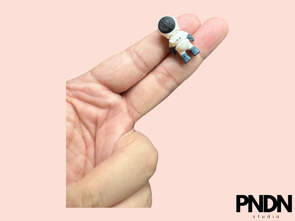 Image of Articulated Tiny Astronaut - Fidget Astronaut figurine, Astronaut Keychain - 3D Printed, Eco-Frie...