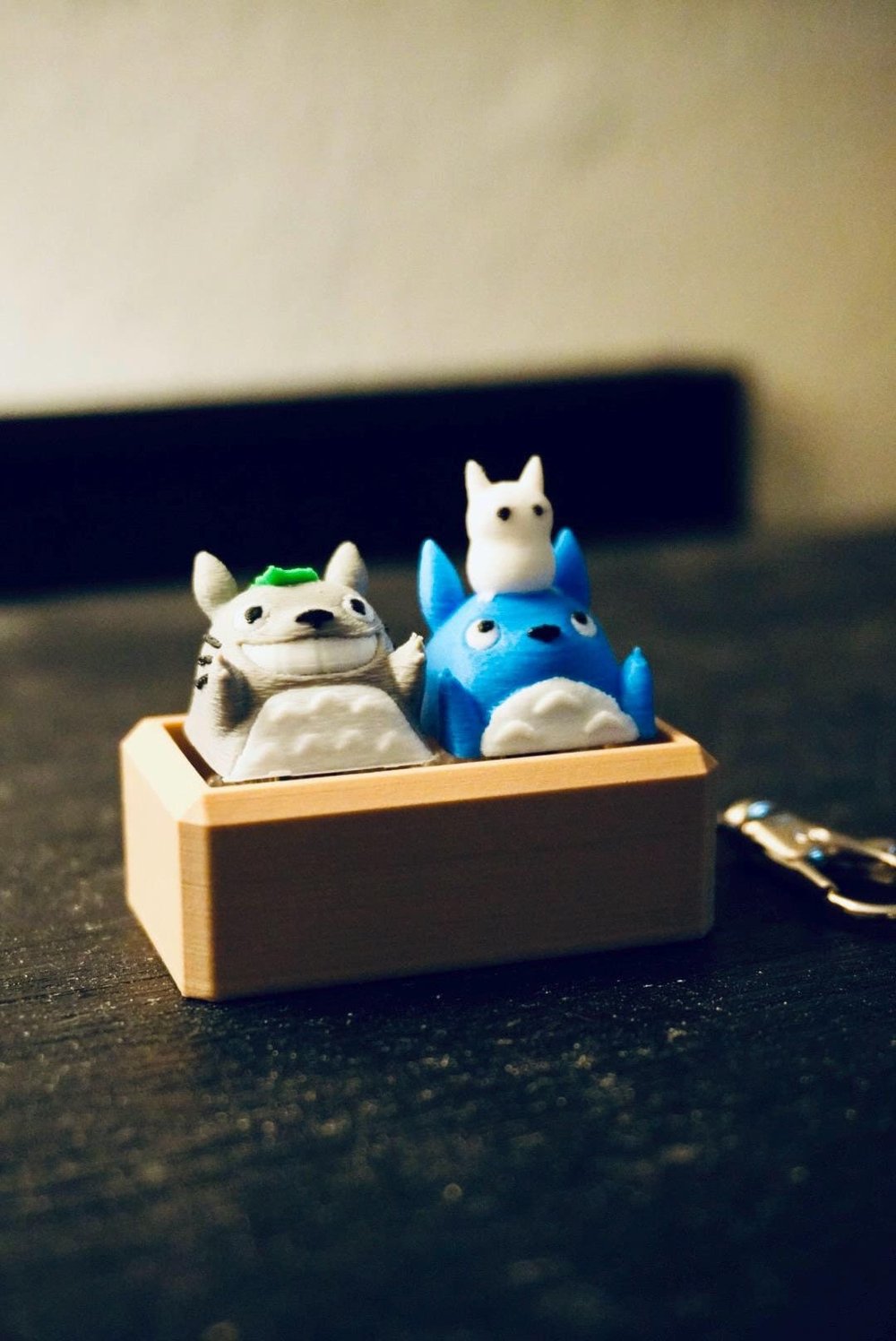 Image of Mechanical key totoro Fidget Combo - Customizable Keycap Set and Sensory Clicker Toy