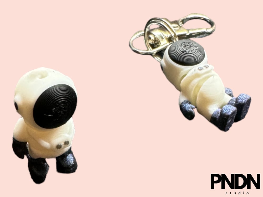 Image of Articulated Tiny Astronaut - Fidget Astronaut figurine, Astronaut Keychain - 3D Printed, Eco-Frie...