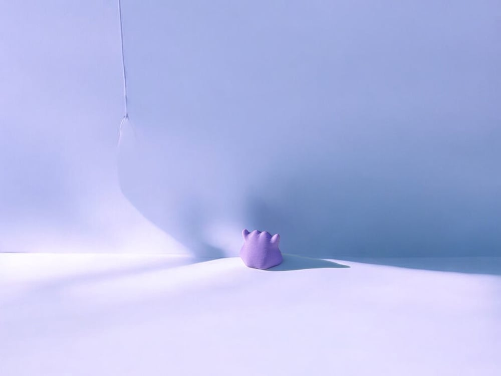 Image of Ditto Minifigure 3D printed (Mini - 1 Inch) Pocket-sized Pokemon