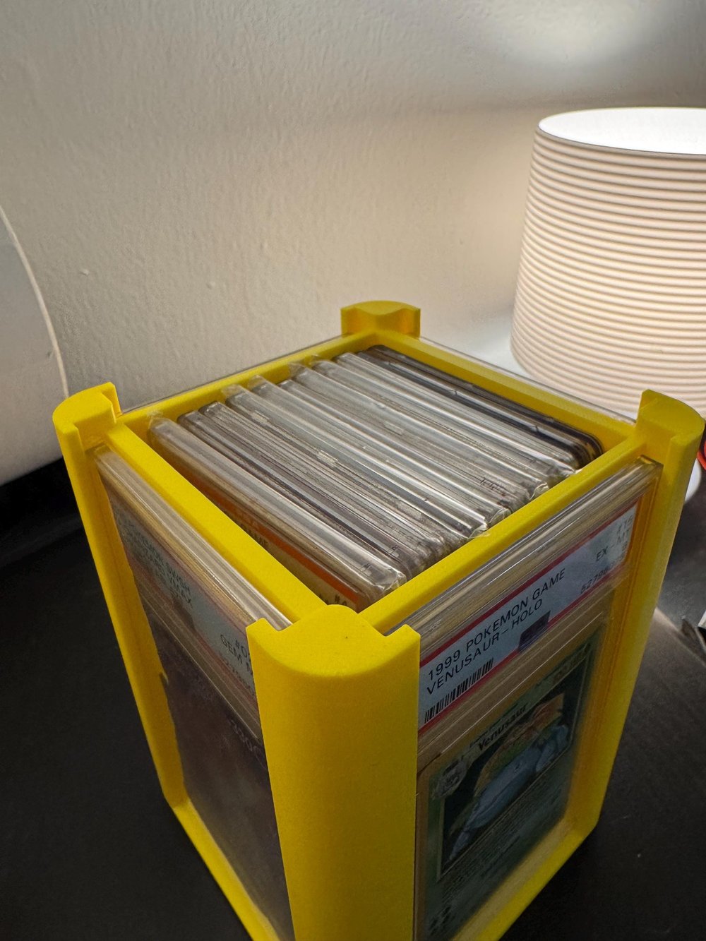 Image of Graded Card Display Storage PSA Slab cube storage up to 20 cards BGS pokemon Baseball basketball ...