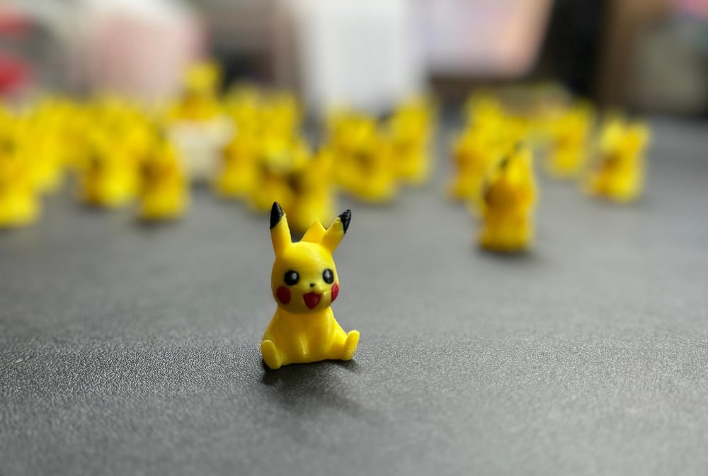Image of Pikachu Figurine - Pokémon, Electric Type - Durable and Eco-Friendly 3D printed