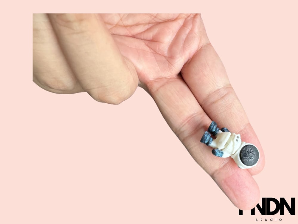 Image of Articulated Tiny Astronaut - Fidget Astronaut figurine, Astronaut Keychain - 3D Printed, Eco-Frie...