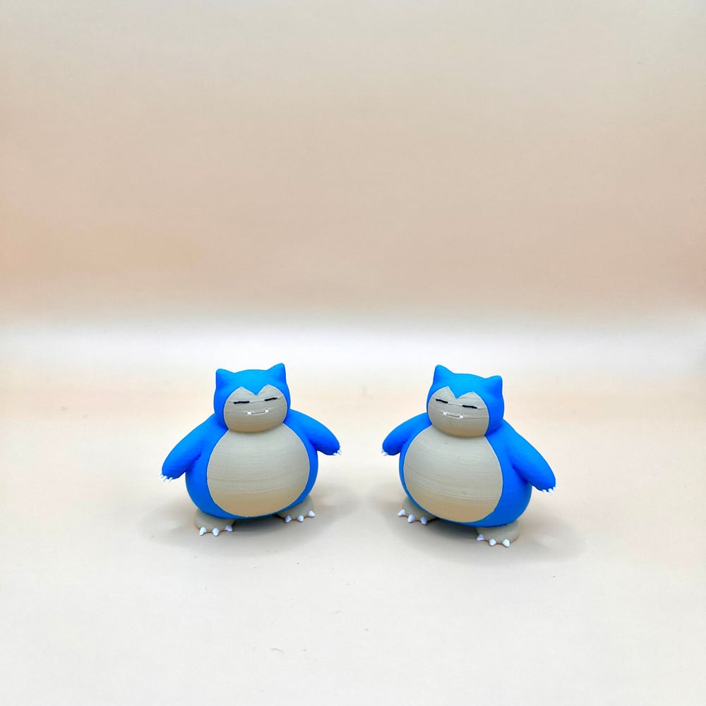 Image of Snorlax Minifigure 3D printed (Small - 2 Inch) Pocket-sized Pokemon
