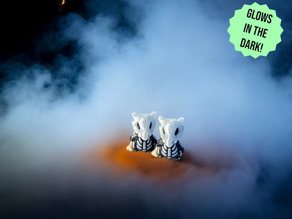 Image of Halloween Cubone Skeleton Costume Figurine GLOW IN DARK Pokemon collectible - Durable and Eco-Fri...
