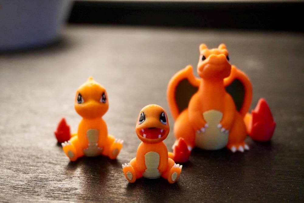 Image of Charizard Fire Minifigure 3D printed (Mini - 1 Inch) Pokemon Collectible charmander charmeleon fi...