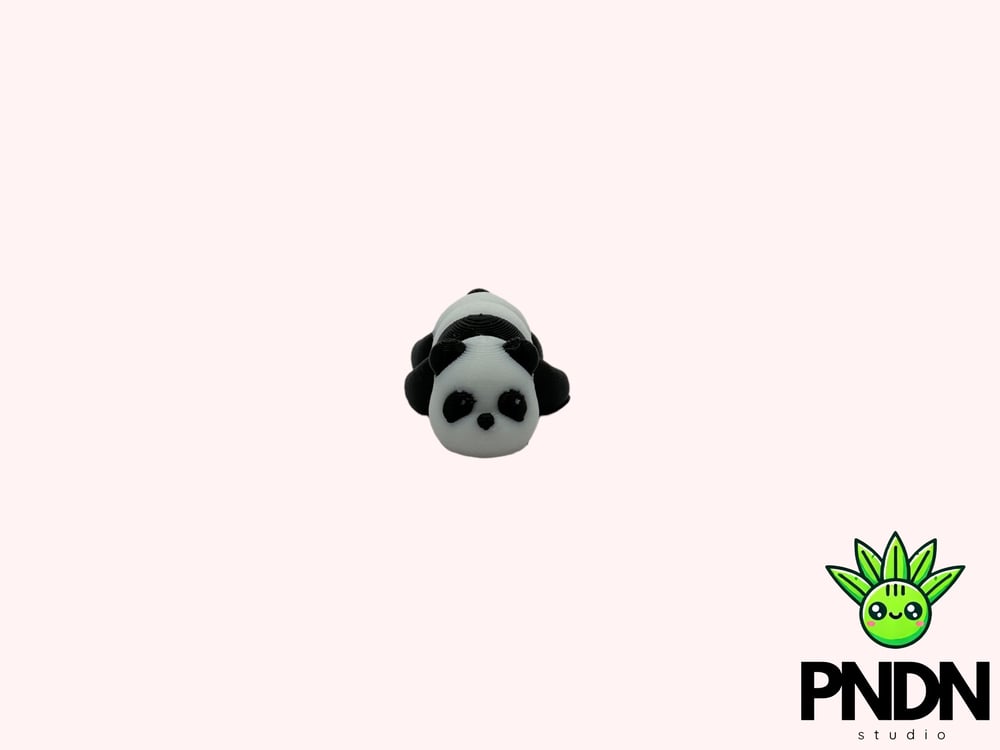 Image of Panda - Tiny Fidget/Articulate Flexi Toy Keychain Adorable 3D Printed - Cute, Durable, and Eco-Fr...