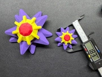 Image of Pokemon Starmie Star fidget spinner Charm Desk Toy 3D Printed Eco friendly Multiple Sizes