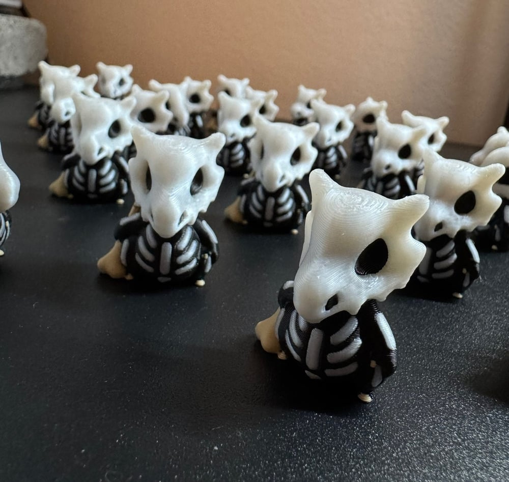 Image of Halloween Cubone Skeleton Costume Figurine GLOW IN DARK Pokemon collectible - Durable and Eco-Fri...