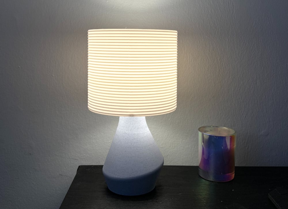 Image of Modern Tilt Desk Lamp - Unique Bedside Lamp for Living Room, Home Decor, Office Decor - 3D Printe...