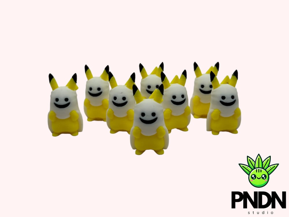 Image of Pikachu Minifigure Costume Ghost Chibi Figurine halloween Charm, Thunder Electric Trinket (Small ...