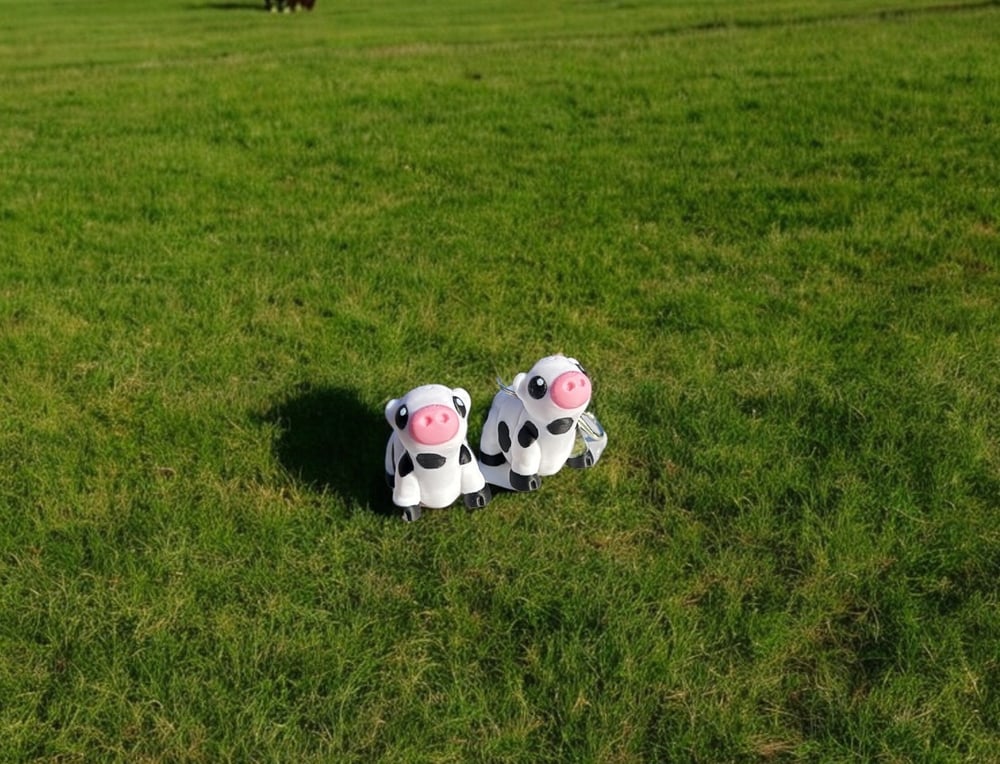 Image of Cow Fidget Toy - Articulated Keychain and Stress Reliever