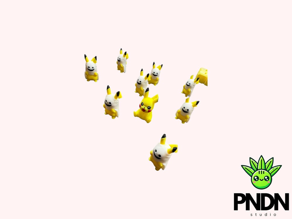 Image of Pikachu Minifigure Costume Ghost Chibi Figurine halloween Charm, Thunder Electric Trinket (Small ...