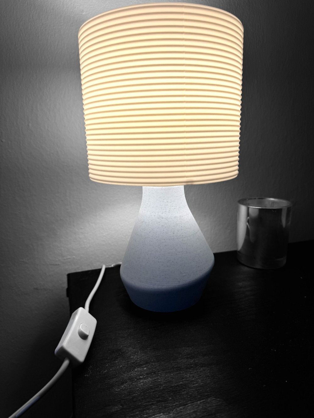 Image of Modern Tilt Desk Lamp - Unique Bedside Lamp for Living Room, Home Decor, Office Decor - 3D Printe...