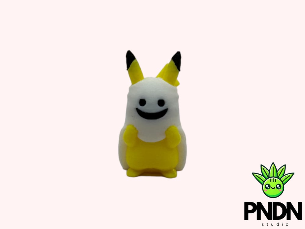 Image of Pikachu Minifigure Costume Ghost Chibi Figurine halloween Charm, Thunder Electric Trinket (Small ...