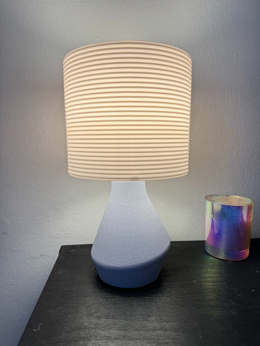 Image of Modern Tilt Desk Lamp - Unique Bedside Lamp for Living Room, Home Decor, Office Decor - 3D Printe...