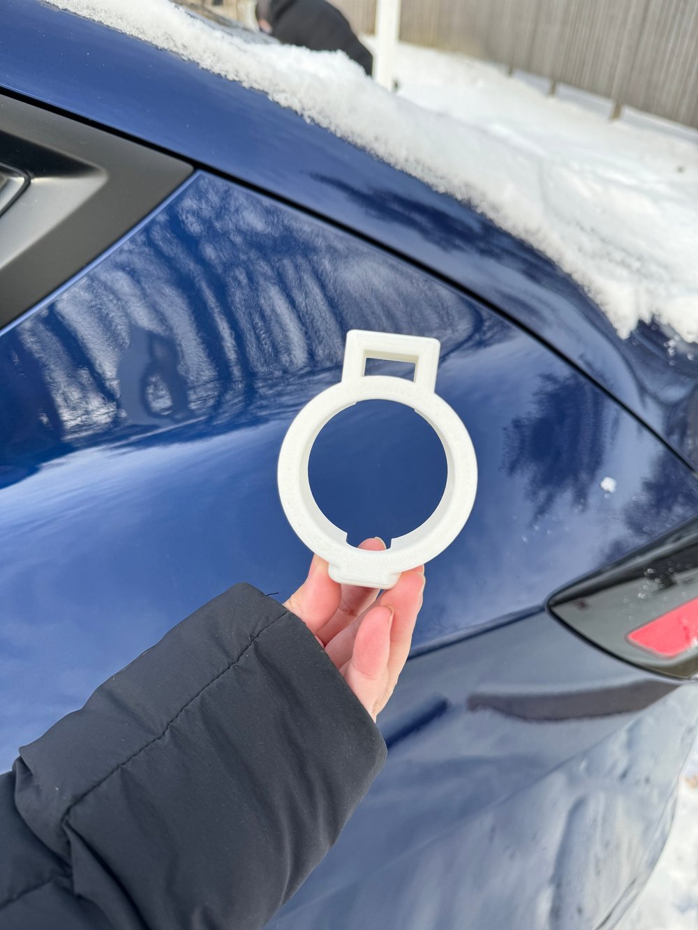 Image of Tesla Model 3/Y J1772 Lock Ring - Secure Charging Adapter, Anti-Disconnect, Durable PETG, Easy Fi...