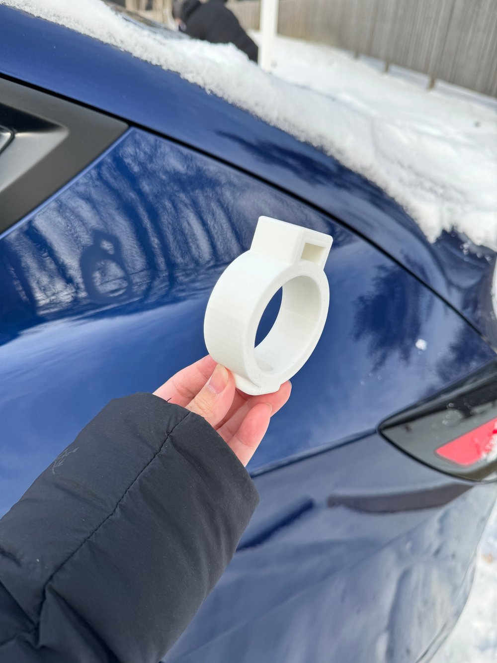 Image of Tesla Model 3/Y J1772 Lock Ring - Secure Charging Adapter, Anti-Disconnect, Durable PETG, Easy Fi...