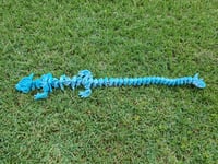 Image 3 of XL Blue/Silver Steampunk Dragon