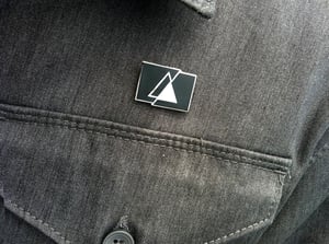 Image of Human Pyramids Logo Lapel. 