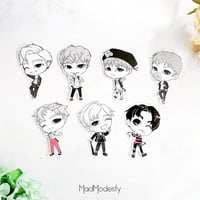 Image 2 of BTS chibi stickers - War of Hormone